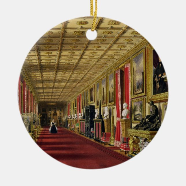 Södra korridor, Windsor slott, 1838 Julgransprydnad Keramik (Framsidan)