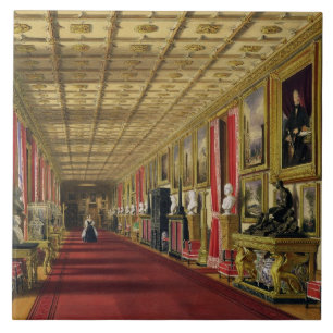 Södra korridor, Windsor slott, 1838 Kakelplatta