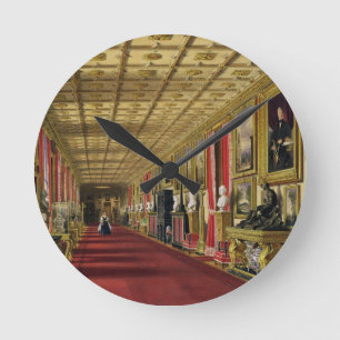 Södra korridor, Windsor slott, 1838 Rund Klocka