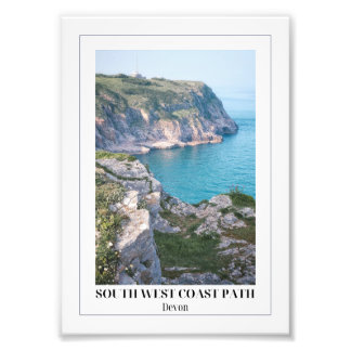 Södra Kusten Väg, Brixham, Cornwall, Väster Fototryck