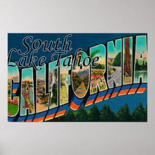 Södra Lake Tahoe, Kalifornien Poster