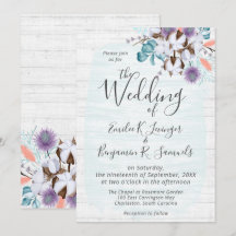 Södra Land Cotton Boll Botanical Rustic Wood