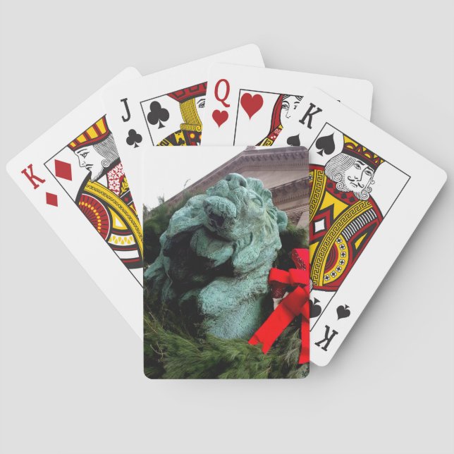 Södra Lejona vid Art Institute of Chicago Casinokort (Baksidan)