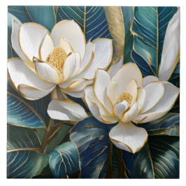 Södra Magnolia Art Kakelplatta