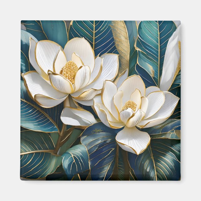 Södra Magnolia Art Magnet (Framsidan)