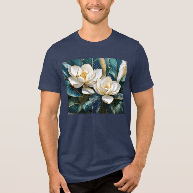 Södra Magnolia Art T Shirt (Framsida)
