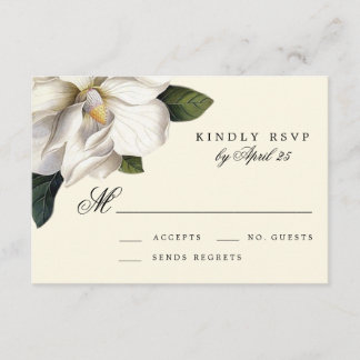 Södra Magnolia Botanias Bröllop OSA Card