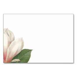 Södra Magnolia Flower Bröllop | Rosa och vit Bordsnummer