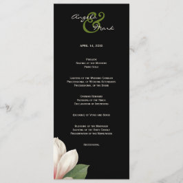 Södra Magnolia Flower-programmet | Svart Elegant Program