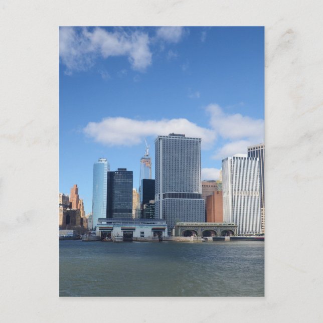 Södra Manhattan Skyline Vykort (Framsida)
