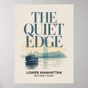 Södra Manhattanutsikt och hamn Poster