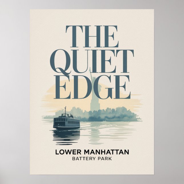Södra Manhattanutsikt och hamn Poster (Framsidan)