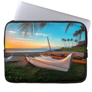 Södra Maui strand på solnedgång Maui, Hawaii Laptop Fodral