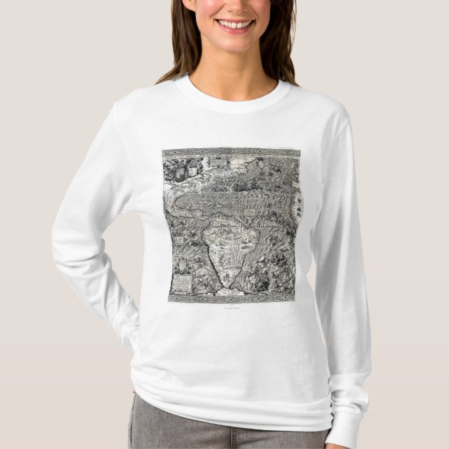 Södra och del av panorama- Nordamerika - Tee (Framsida)
