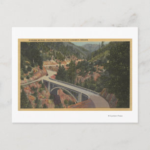 Södra Oregon - Pioneer Bridge, Canyon Bäck Vykort