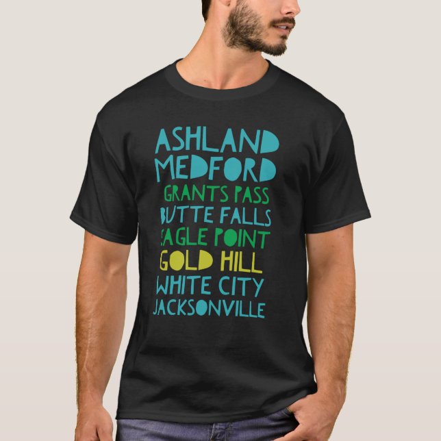 Södra Oregon T Shirt (Framsida)