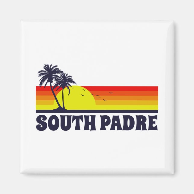 Södra Padre Island Texas Magnet (Framsidan)