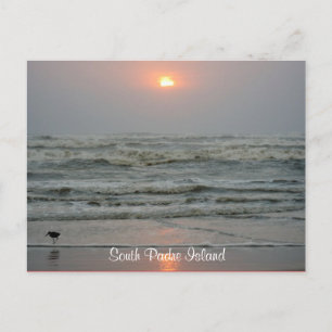 Södra Padre Island Texas Sunrise-postkort Vykort