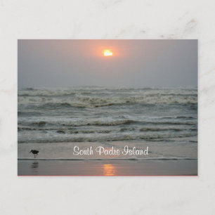 Södra Padre Island Texas Sunrise-postkort Vykort