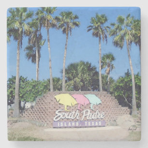 Södra Padre ö, gåvor, strand, Stenunderlägg