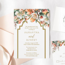 Södra persikan och Guld Blommigten Bröllop