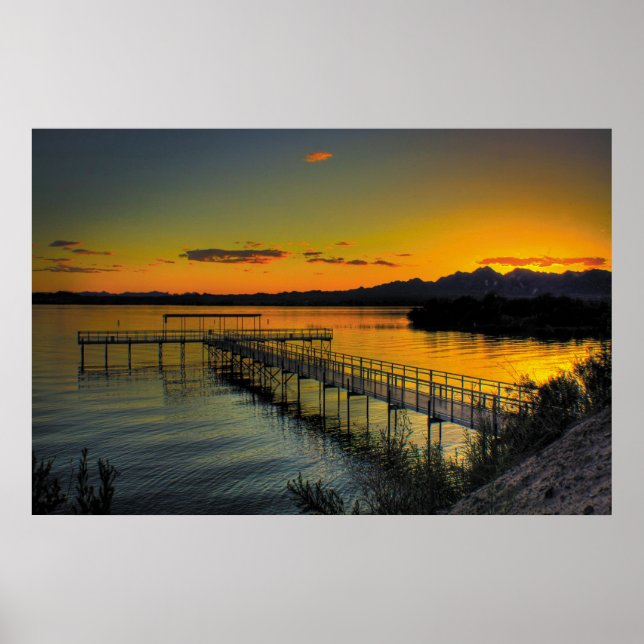 Södra Pier Mesganska Bay Poster (Framsidan)