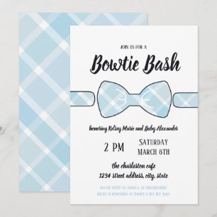 Södra pojke Bowtie Bash-inbjudan Inbjudningar