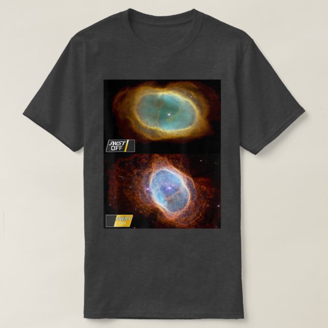 Södra Ring Nebula NASA James Webb Space Telesco T Shirt (Design framsida)