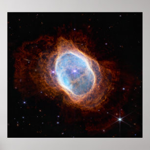 Södra Ring Nebula Space James Webb Telescope Poster
