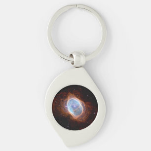 Södra Ring Nebula Space James Webb Telescope Swirl Silverfärgad Nyckelring