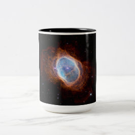 Södra ringnebulosan Rymden James Webb-teleskopet Två-Tonad Mugg