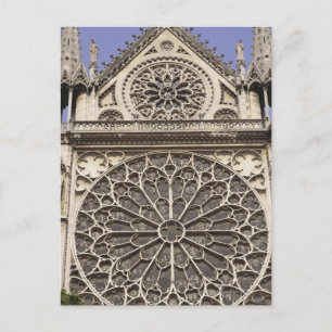 Södra Ro-fönstret i Notre Dame-katedralen i Vykort