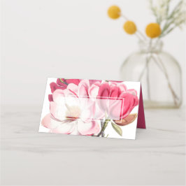 Södra Rosa Magnolias Bröllop-monteringskort Placeringskort