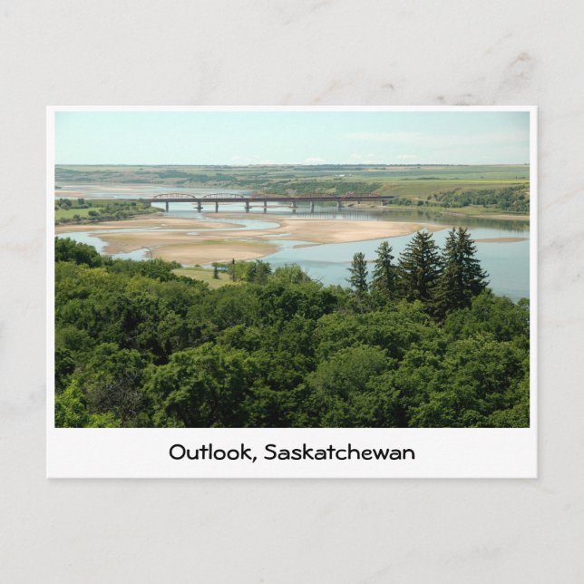 Södra Saskatchewan flod Vykort (Framsida)