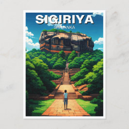 Södra Sigiriya Sten Fortress Sri Lanka Vykort