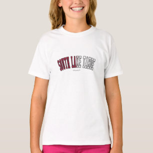 Södra Sjö Tahoe i Kalifornien statlig flagga färg Tee Shirt