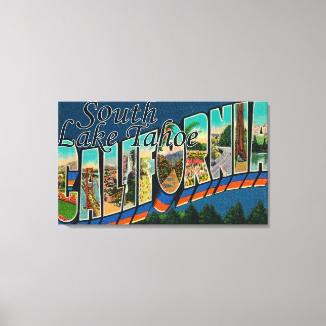Södra Sjö Tahoe, Kalifornien Canvastryck (Framsida)