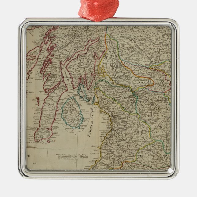 Södra Skottland Julgransprydnad Metall (Framsidan)