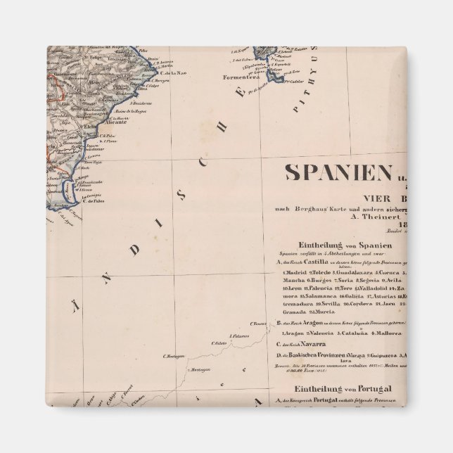 södra Spanien Magnet (Framsidan)
