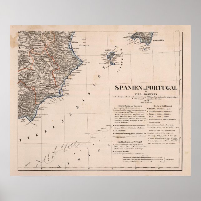 södra Spanien Poster (Framsidan)