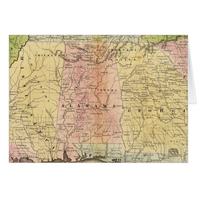 Södra Staterna Hälsningskort (Framsidan Horizontal)