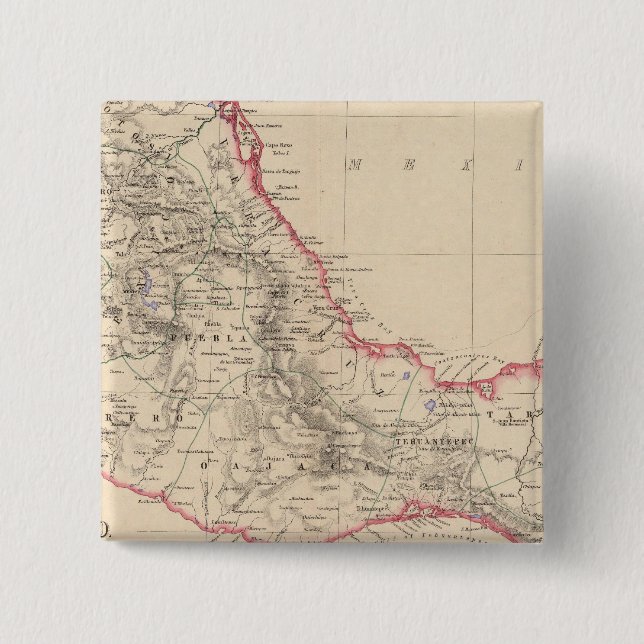 Södra Staterna i Mexiko Knapp (Framsida)