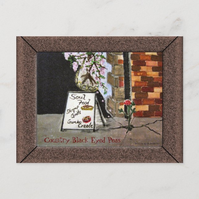 Södra Stil Soul Food Vykort (Framsida)