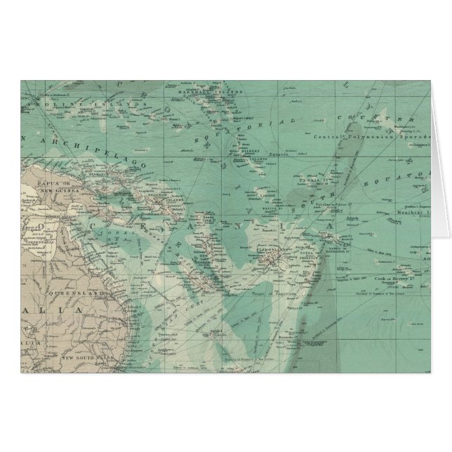 Södra Stilla havet Hälsningskort (Framsidan Horizontal)
