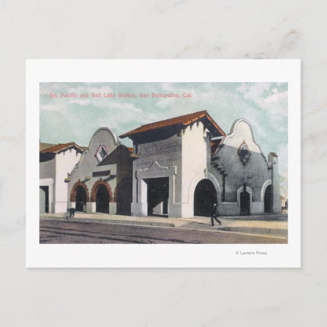 Södra Stilla havet och Salt Sjö Station Vykort (Framsida)