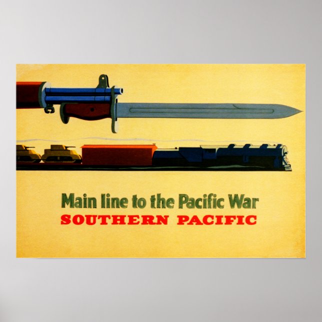 Södra Stilla havet till Stillahavsområdet Krig Gam Poster (Framsidan)