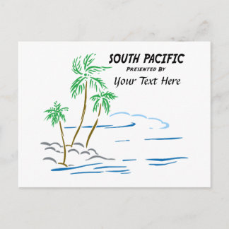 Södra Stilla havet Vykort