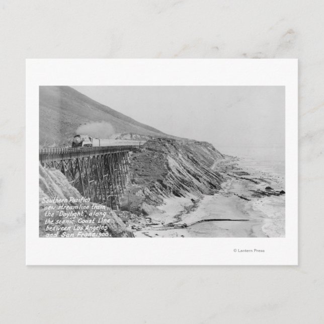 Södra Stilla havets sommarkust Vykort (Framsida)