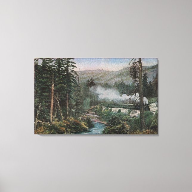 Södra Stillahavsjärnvägen Canvastryck (Framsida)