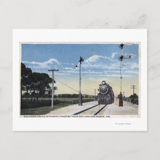 Södra Stillahavsjärnvägen - Pajaro Vykort (Framsida)